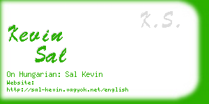 kevin sal business card